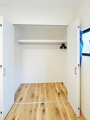 a room with a closet with a wooden floor at Tokyo Stay Itabashi House in Tokyo