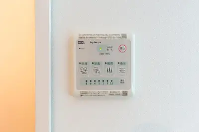 an electronic object is attached to a white wall at GLANNIR Higashi kitazawa 102 in Tokyo