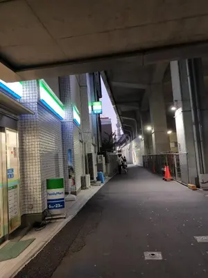 an empty hallway of a building at night at NEW OPEN Available for 10 people 1 line to airport in Tokyo