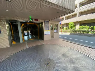a building with a glass floor in front of a building at Smile Hotel Tokyo Nishikasai - Vacation STAY 97145v in Tokyo