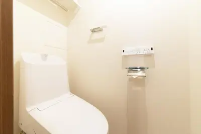 a bathroom with a white toilet in a room at HeureuxShiinamachi - Vacation STAY 19769 in Tokyo