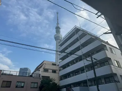 a view of the berlin tv tower from a building at La Residence East Tokyo302 - Vacation STAY 19860 in Tokyo