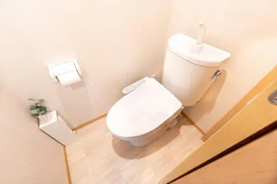 a bathroom with a white toilet in a room at \u745e\u6c90 128t in Tokyo