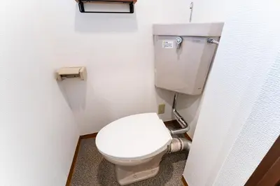 a bathroom with a white toilet in a stall at Shibuya E-address 205 in Tokyo