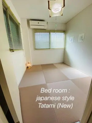 a room with a bed room japanese style talami at Pearl Heights 102 Traditional Japanese-style private apartment for 1-4 people, close to Ikebukuro Shinjuku business district in Tokyo