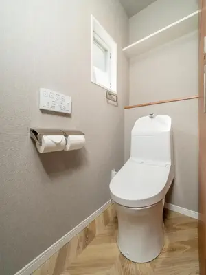 a bathroom with a white toilet and a window at TOKYO STAY in Kamata in Tokyo