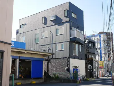 a building on a city street with at Ark Hills Haneda Inn in Tokyo