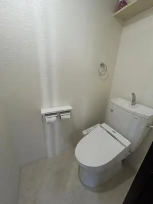 a bathroom with a white toilet in a room at Fuji Hotel Tokyo Takadanobaba2 in Tokyo