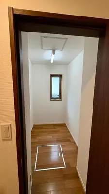 an empty room with a door and a window at Private stay, fully equipped 45 square meter, Easy access to Disneyland & Airports in Tokyo