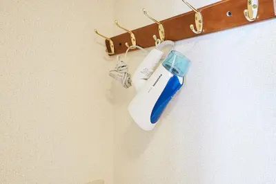 a toothbrush on a hook on a wall at 301 Nishi-Shinjuku-Gochome Station 5 minutes on foot in Tokyo