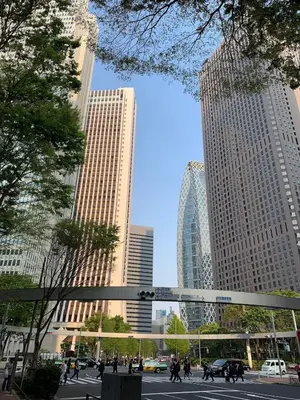 a view of a city with tall buildings at Shibuya Star 101 4 mins to Shinjuku Free WiFi in Tokyo