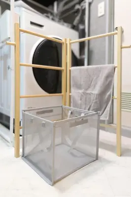 a washer and dryer in a room with a washing machine at C's Tiny House , 2 double beds , smart stay , near Tokyo Skytree in Tokyo
