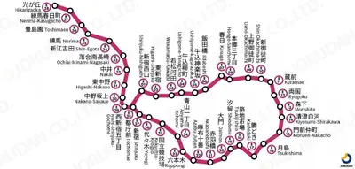a map at Shinjuku city\u897f\u65b0\u5bbf in Tokyo