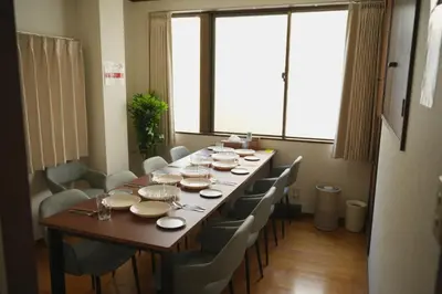 a long table and chairs in a room at Takaoka Building - Vacation STAY 10286v in Tokyo