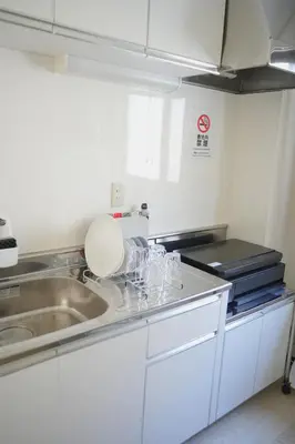 a kitchen with a sink and a counter top at Takaoka Building - Vacation STAY 10286v in Tokyo