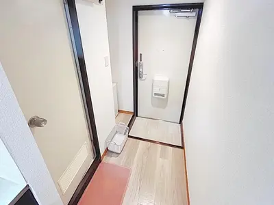 a bathroom with a walk in shower and a mirror at Tokyo Stay West Sugamo #105 in Tokyo