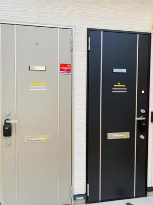 two lockers are standing next to each other at Tateishi House101 in Tokyo