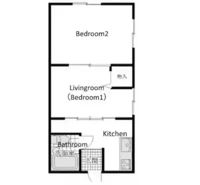 a floor plan of a house at M107 8mins from Ikebukuro sta 9min to Shinjuku byTrain in Tokyo