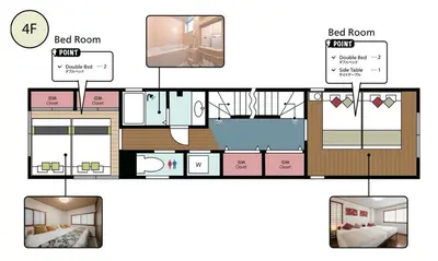 a floor plan of a house with diagrams at kt\u30d3\u30eb\u5343\u77f3 in Tokyo