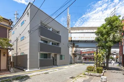 a building on a street in a city at TRUSS 2nd in Tokyo