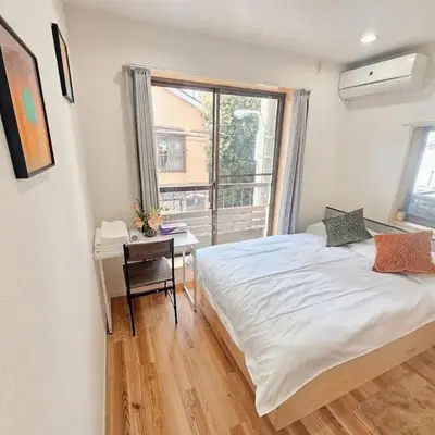 浅草花日美居 Asakusa Hanabi 205 Room Double Bed 4 min walk to Asakusa Temple Direct subway access to Narita Haneda Airport