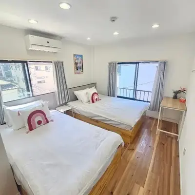 浅草花日美居 Asakusa Hanahi 301 Room Twin Room 4 min walk to Asakusa Temple Direct access to Narita Haneda Airport