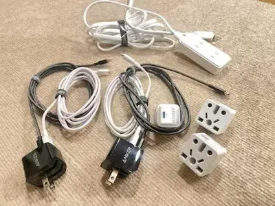 a nintendo wii game controller and other electronic devices on the floor at Asakusa Loft in Tokyo