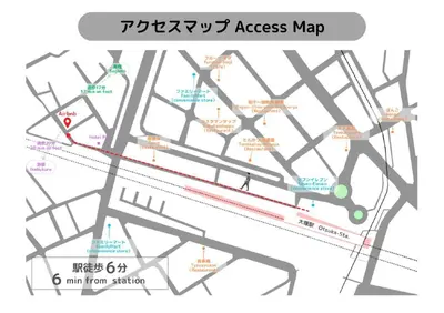 a map of the osaka assassin map at Tomo House Otsuka - from 6 minutes station \u5927\u585a \u99c5\u304b\u3089\u5f92\u6b696\u5206 in Tokyo