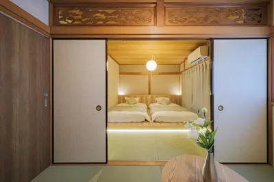 a bedroom with a bed in a room at Breeze Stay Shiohama in Tokyo