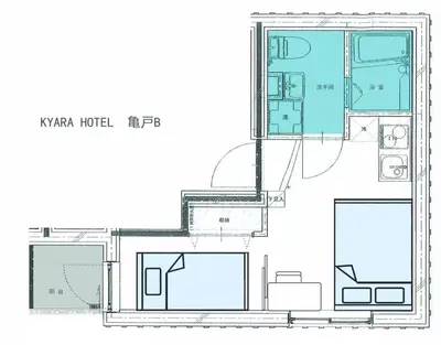 a floor plan of a house at Akihabara Skytree Premium Apartment 302 in Tokyo
