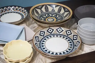 a group of plates and bowls on a table at UPHouse 2C Gotokuji in Tokyo