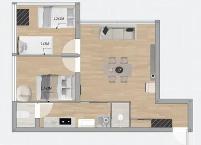 a drawing of a floor plan of a house at HAMAMATSUCHO Mansion #Minato-Ku in Tokyo