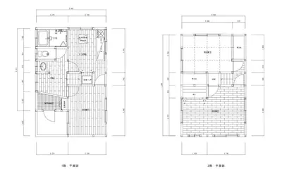 a plan and section of a building at \u5fb9\u6c5f\u6238\u5ddd in Tokyo