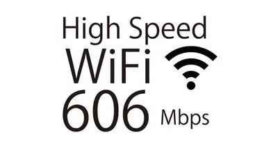 a poster with the words high speed wifi and mbps at Enjoy Koenji 202, 1 bedroom, 7 min from Sta in Tokyo