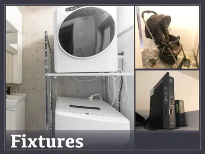 a collage of four pictures of different appliances at Tokyo Oji Apartment 3B in Tokyo