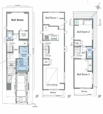 a drawing of a floor plan of a house at \u65b0\u5bbf\u72ec\u680b4\u5ba4\u8fd1\u6b4c\u821e\u4f0e\u753a\u72ec\u680b\u522b\u5885 in Tokyo