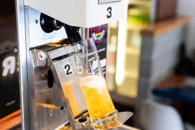 a drink is being made in a blender at Imano Tokyo Hostel in Tokyo