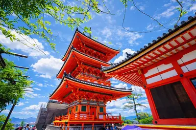 a tall orange building with a blue sky in the background at THE\u6771\u4eac\u65c5\u9928 \u4eac\u6210\u7279\u6025\u99c53\u5206 \u6771\u4eac\u30b9\u30ab\u30a4\u30c4\u30ea\u30fc\u8fd1\u304f \u9280\u5ea7\u4e0a\u91ce\u6d45\u8349\u76f4\u901a \u7a7a\u6e2f\u90fd\u5fc3\u4ea4\u901a\u4fbf\u5229 \u8cb8\u5207WiFi \u4f73\u5bb6\u30b9\u30da\u30fc\u30b9\u9ad8\u7802 in Tokyo