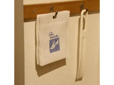 a towel hanging on a towel rack on a wall at Smile Hotel Tokyo Shinkoiwa - Vacation STAY 82154v in Tokyo