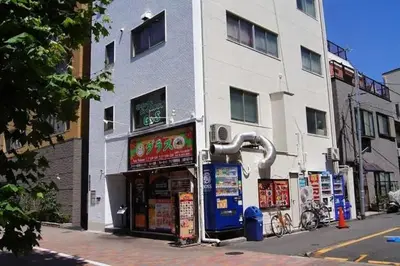 a gas station on the side of a building at Space Air Building 5F - Vacation STAY 11430 in Tokyo