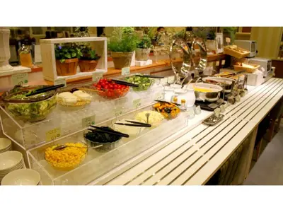 a buffet line with many different types of food at Smile Hotel Tokyo Shinkoiwa - Vacation STAY 33628v in Tokyo
