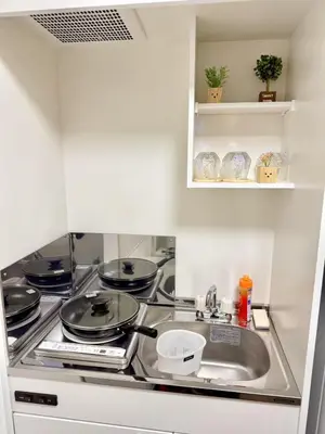 a kitchen with a stove and a sink at Taito-ku - House - Vacation STAY 20130 in Tokyo