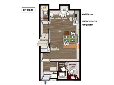 a floor plan of a house at Taito-ku - House - Vacation STAY 20130 in Tokyo