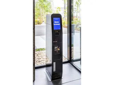 a ticket vending machine in front of a window at Far East Village Hotel Tokyo Ariake - Vacation STAY 31673v in Tokyo