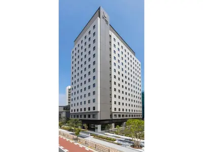 an architectural rendering of a tall white building at Far East Village Hotel Tokyo Ariake - Vacation STAY 31643v in Tokyo