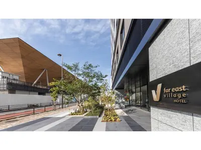 a rendering of the front of a building at Far East Village Hotel Tokyo Ariake - Vacation STAY 26441v in Tokyo