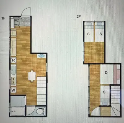 a drawing of a floor plan of aominium at Terrace Tokyo Sugamo in Tokyo