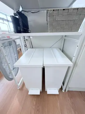 two white drawers in a laundry room at Terrace Tokyo Sugamo in Tokyo