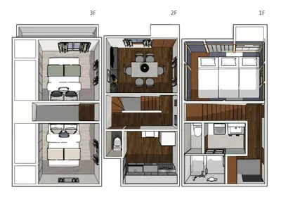 a floor plan of a house with at Bozar House - \u897f\u5927\u4e95\u99c5\u304b\u3089\u5f92\u6b693\u5206 - \u7fbd\u7530\u7a7a\u6e2f\u307e\u3067\u4fbf\u5229 in Tokyo
