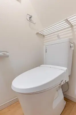 a bathroom with a white toilet in a room at Jtr\u5927\u548c\u753a1\u4e01\u76ee\u6238\u5efa in Tokyo